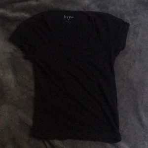 Plain black t-shirt